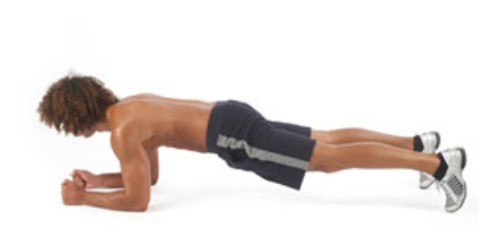 ejercicio para aliviar el dolor de espalda - plancha